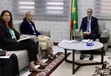 Photo de Le ministre de l’Économie reçoit la coordinatrice résidente du système des Nations Unies en Mauritanie