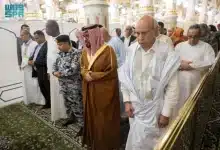 Photo de Mauritanie : Le président Ghazouani se recueille à la Mosquée du Prophète à Médine