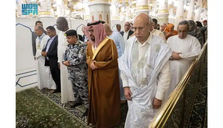 Mauritanie : Le président Ghazouani se recueille à la Mosquée du Prophète à Médine