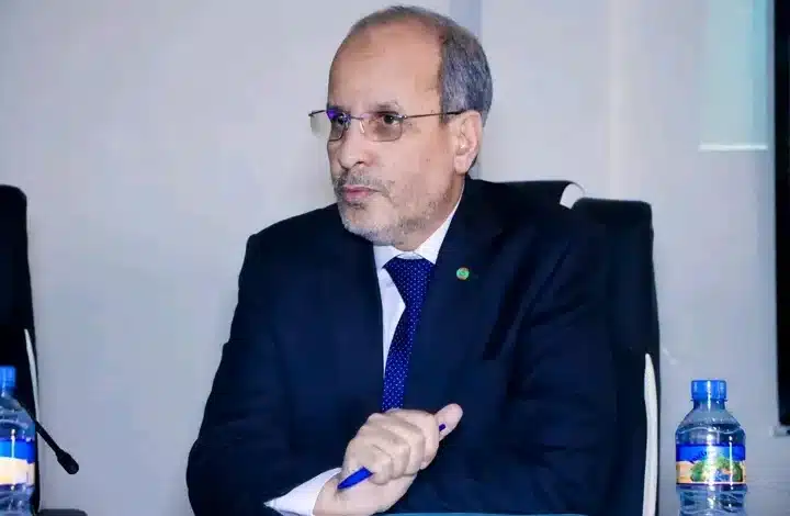 Mohamed Maalainine Ould Eyih, ministre de la Formation professionnelle, présidant une session sur le référentiel national de qualité à Nouakchott.
