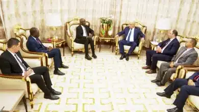 Photo de Ould Merzoug rencontre le président de l’Assemblée algérienne en visite à Nouakchott