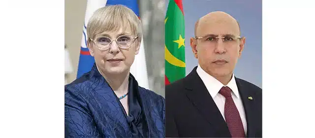وجه فخامة رئيس الجمهورية السيد محمد ولد الشيخ الغزواني، اليوم الثلاثاء، برقية تهنئة إلى فخامة السيدة ناتاشا بيرك موزار، رئيسة جمهورية سلوفينيا، بمناسبة احتفال بلادها بعيدها الوطني.