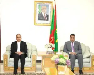 le chef du gouvernement a successivement reçu les ambassadeurs d’Iran et du Maroc en Mauritanie. Avec M. Javad Abou Ali Akbar, représentant de la République islamique d’Iran