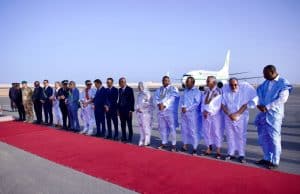 Son Excellence le président de la République arrive à Nouadhibou au milieu d'une réception officielle et populaire qui incarne la cohésion nationale