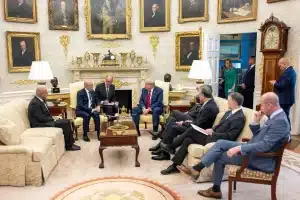 Rencontre au Sommet : Le Président Mohamed Ould Cheikh Ghazouani au Bureau Ovale