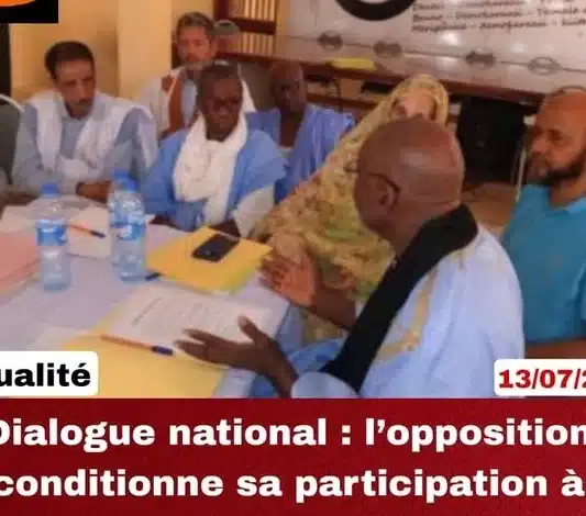*Dialogue national : l’opposition conditionne sa participation à des garanties présidentielles*