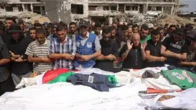 Photo de نقابات صحفية للرسالة: اغتيال الصحفيين توطئة لمذبحة بغزة