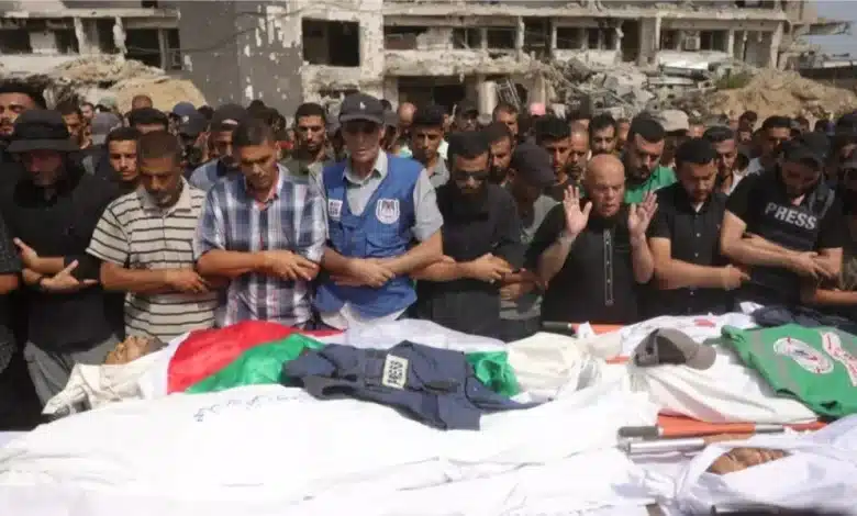 نقابات صحفية للرسالة: اغتيال الصحفيين توطئة لمذبحة بغزة