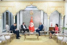 Photo de Mohamed Ali Nafti reçoit le nouveau directeur du Bureau de l’OIT pour le Maghreb