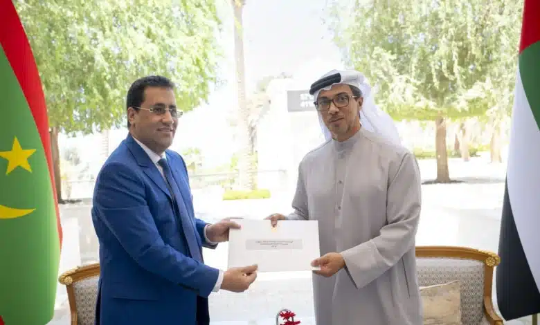 Photo de Transmission d’un message du Président mauritanien au Président des Émirats arabes unis