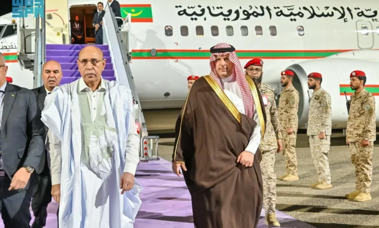 Le Président de la République islamique de Mauritanie, M. Mohamed Ould Cheikh El Ghazouani, est arrivé aujourd’hui à Médine pour visiter la Mosquée du Prophète