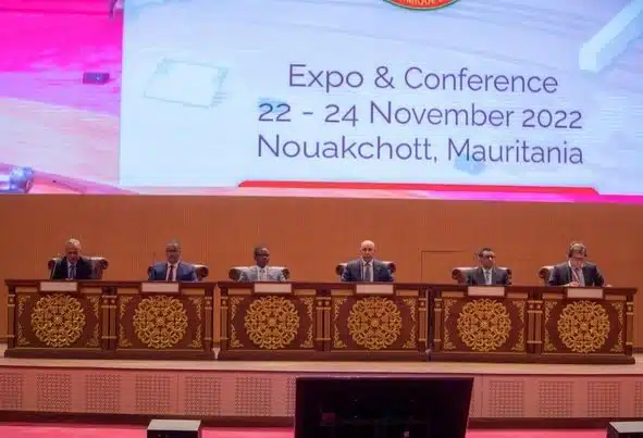 Panel d'intervenants à l'Expo & Conférence à Nouakchott, Mauritanie, du 22 au 24 novembre 2022.