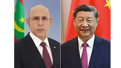 Photo de Message de félicitations du Président Ghazouani à son homologue chinois à l’occasion du 76e anniversaire de la République populaire de Chine