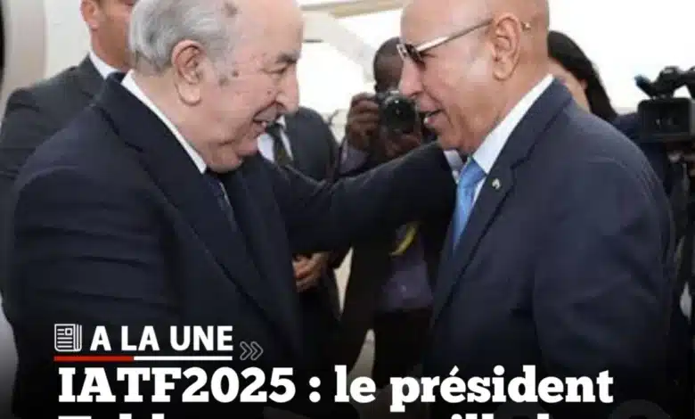 Tebboune accueille Ghazouani à Alger pour la Foire commerciale intra-africaine