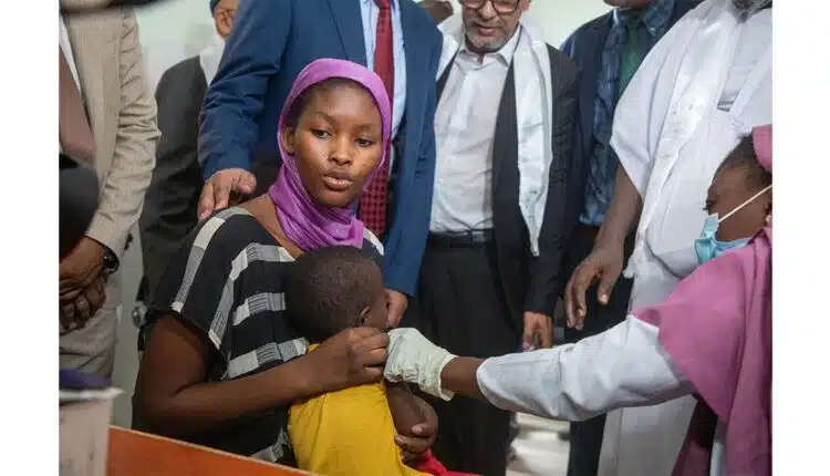 « Lancement de la campagne de rattrapage vaccinal à la clinique de Riyad, Nouakchott-Sud. »