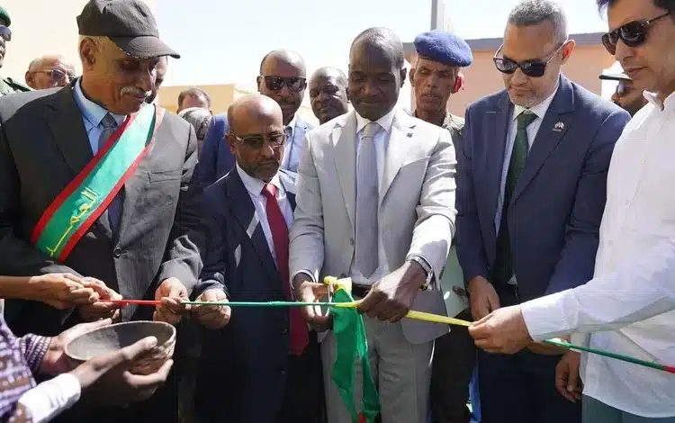 Cérémonie d’inauguration des nouvelles infrastructures scolaires à Akjoujt, en présence des autorités régionales et des représentants de Tasiast Mauritanie Limited S.A.