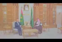 Photo de فخامة الرئيس محمد ولد الشيخ الغزواني يلتقي في الرياض بصاحب السمو الملكي الأمير محمد بن سلمان