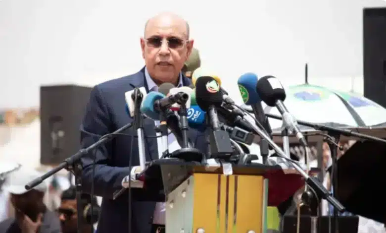 Photo du président Ghazouani lors d’une conférence officielle