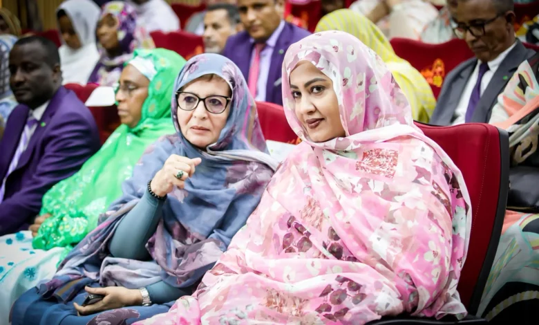 La Première Dame de Mauritanie, Dr Mariem Fadel Dah, lors de la cérémonie d’installation du Bureau exécutif du Réseau pour la Justice et l’Égalité en Afrique francophone, à Nouakchott.