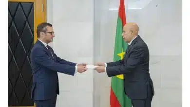 Photo de Le Président de la République reçoit les lettres de créance du nouvel ambassadeur de France