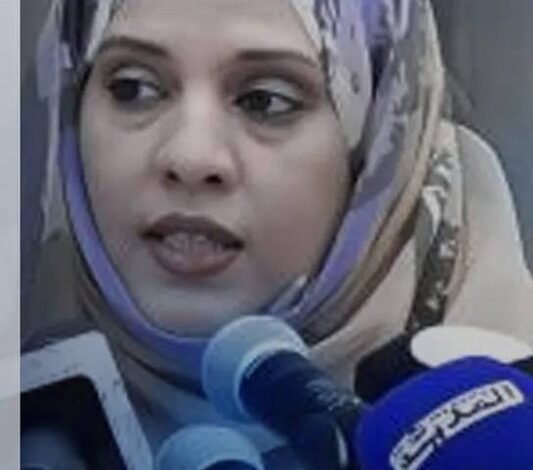 La ministre Houda Babah lors de son discours officiel à la veille de la rentrée scolaire 2025-2026 en Mauritanie