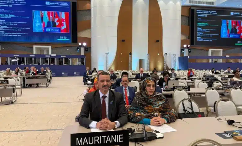 Le ministre de la Culture prononce le discours de la Mauritanie à la 43e session de la Conférence générale de l’UNESCO à Samarcande 1 Le ministre de la Culture prononce le discours de la Mauritanie à la 43e session de la Conférence générale de l’UNESCO à Samarcande