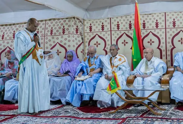 Le président Ghazouani échange avec les populations du Hodh Chargui lors de sa visite officielle.