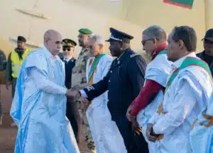 Ouadane : accueil officiel du Président Ghazouani par le parti El Insaf 6 accueilli ce soir le Président de la République, Mohamed Ould Cheikh El Ghazouani à Ouadane