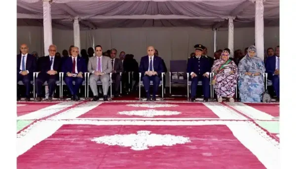 Mauritanie : le Président Ghazouani inaugure des projets administratifs, judiciaires et sportifs à Nouakchott 1 Le Président Mohamed Ould Cheikh El-Ghazouani lors de l’inauguration de projets publics à Nouakchott