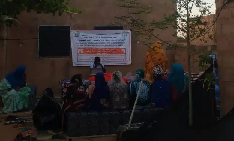 Séance de sensibilisation des FLED à Kaédi sur les violences basées sur le genre, décembre 2025.