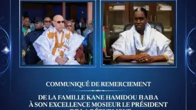 Communiqué de remerciement de la famille de Kane Hamidou Baba au Président de la République 2 Photo de Communiqué de remerciement de la famille de Kane Hamidou Baba au Président de la République