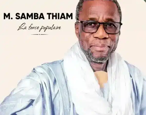 Portrait de Samba Thiam, président des Forces Progressistes pour le Changement (FPC)