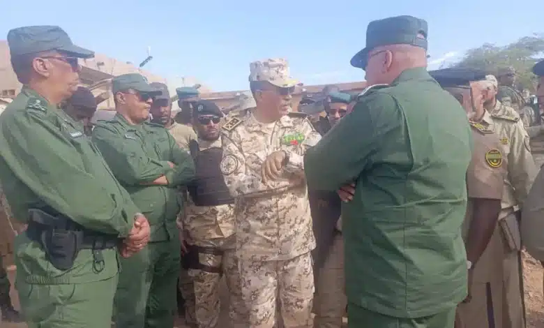 Responsables sécuritaires mauritaniens lors d’une visite d’évaluation à la frontière de Boghé, dans la wilaya du Brakna