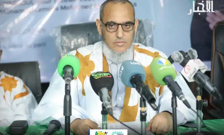Dialogue national en Mauritanie : Tawassoul alerte sur les risques pour la Constitution 1 Hamadi Ould Sidi El Mokhtar lors de l’ouverture de la session du Conseil consultatif de Tawassoul à Nouakchott.