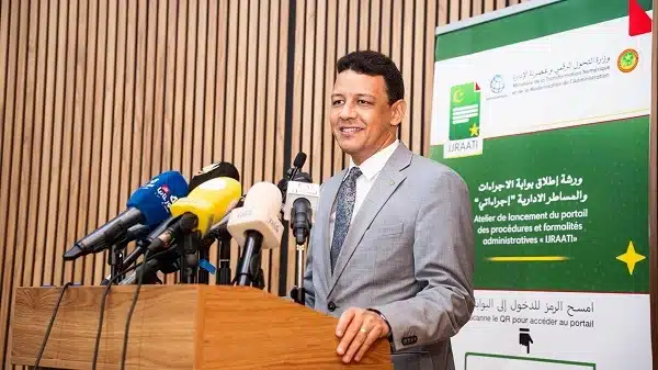La Mauritanie numérise et centralise 800 procédures administratives 1 le ministre mauritanien de la Transformation numérique, de l’Innovation et de la Modernisation de l’Administration