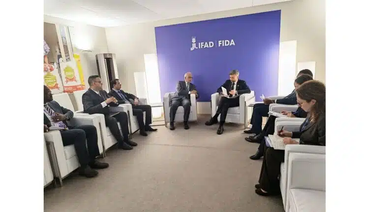 A Rome, le ministre de l’Économie s’entretient avec le président de FIDA 1 وزير الشؤون الاقتصادية يتباحث مع رئيس “فيدا” حول تعزيز الشراكة التنموية