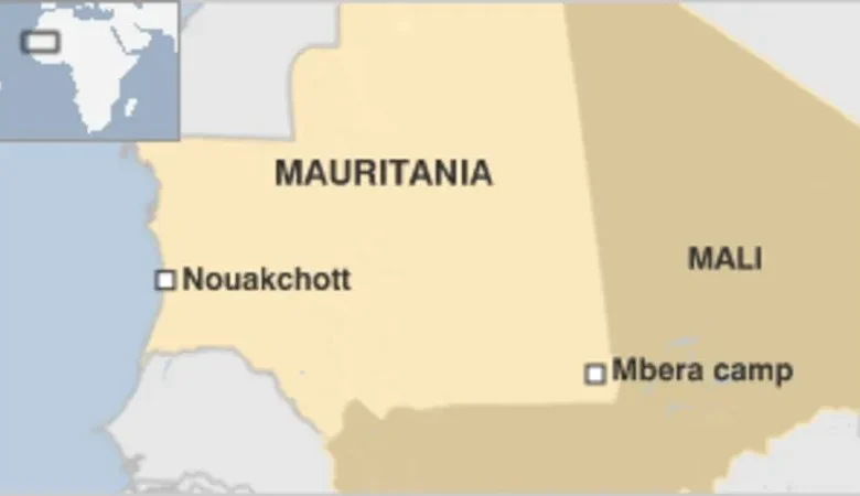 Mauritanie-Mali : La Paix des Braves ou le calme avant l'orage ? 1 Carte de la frontière Mali-Mauritanie soulignant les zones des flux de réfugiés au Sahel.