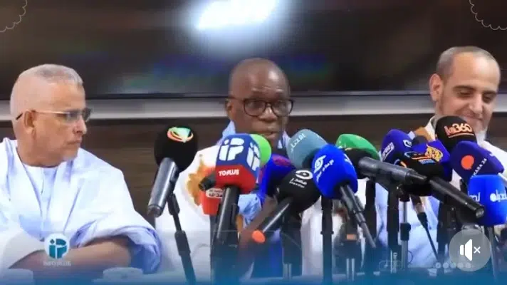 Samba Thiam : dialogue national face au mur de la majorité 1 Samba Thiam président des FPC lors du discours sur le dialogue national