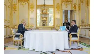 Visite d’État Mauritanie France : L'alliance stratégique face au chaos du Sahel 3 Entretien en tête-à-tête entre Macron et Ghazouani à l'Élysée