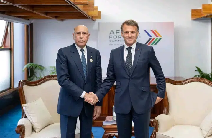 Mauritanie–France : Ghazouani rencontre Emmanuel Macron à Nairobi 1 Photo de Mauritanie–France : Ghazouani rencontre Emmanuel Macron à Nairobi