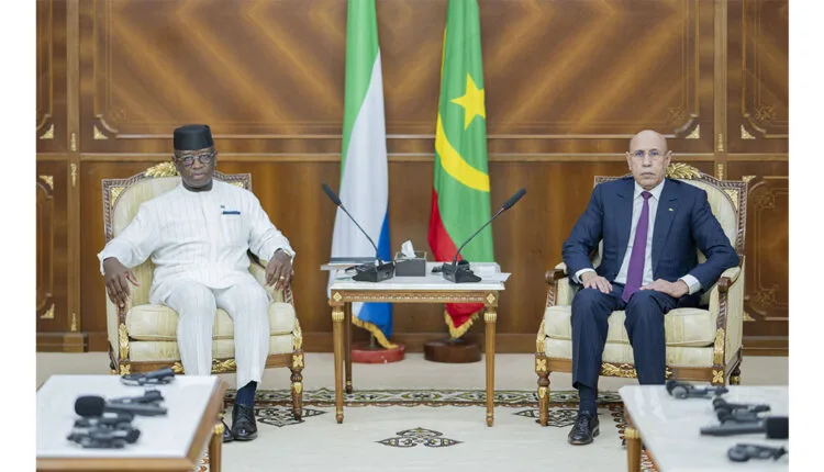 Julius Maada Bio à Nouakchott pour renforcer la collaboration entre la Mauritanie et le Sierra Leone
