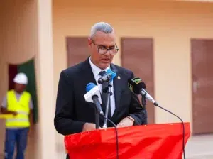 Kinross Tasiast inaugure un marché et un abattoir à Benichab 3 M. Baba Salihi, Vice-Président des Relations Extérieures de Kinross Tasiast, en discours