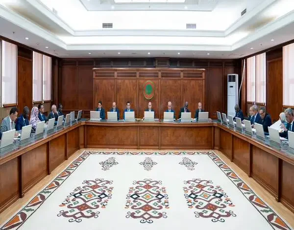 Communiqué du Conseil des Ministres du mercredi 05 août 2026 (N° 25/2026) 1 Vue de la salle du Conseil des ministres au Palais présidentiel à Nouakchott