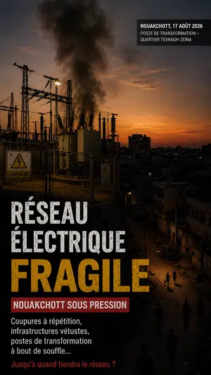 Nouakchott : visite du ministre de l'Énergie après l'incendie de la sous-station Est 2 Incendies à répétition dans les postes de la SOMELEC : Nouakchott face à une nouvelle alerte sur la fragilité du réseau électrique