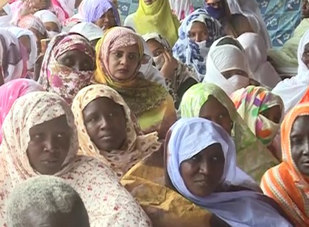 Mariem Mint Dah : Un soutien actif au candidat Ghazouani 6 Nombreuse assistance féminine réunie au siège de la coordination sur la route de Nouadhibou