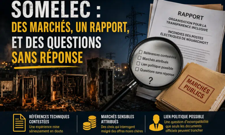SOMELEC : des marchés, un rapport, et des questions sans réponse 3 Photo de SOMELEC : des marchés, un rapport, et des questions sans réponse