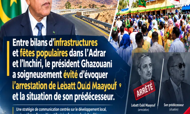 Tournée Ghazouani Adrar Inchiri : Analyse d'un silence politique 1 Le président Mohamed Ould Cheikh El Ghazouani lors de sa tournée dans l'Adrar et l'Inchiri
