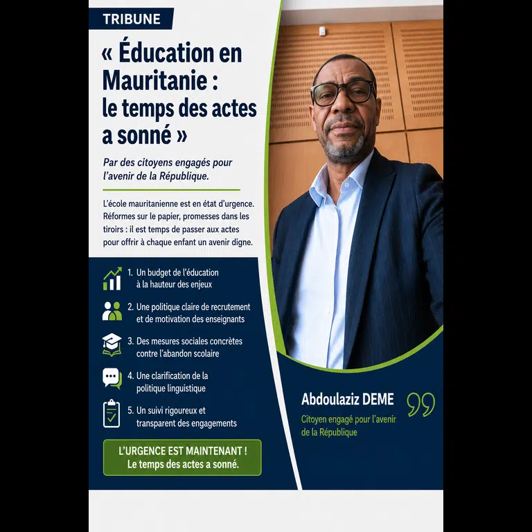Éducation en Mauritanie : le temps des actes a sonné