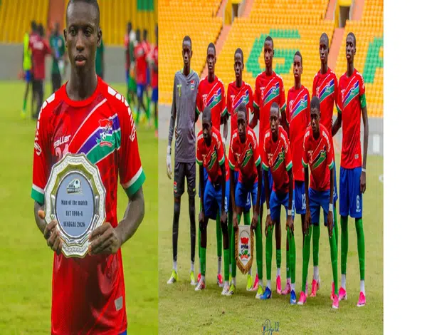 Le doublé de Saine propulse la Gambie U-17 (4-1) face à la Sierra Leone au WAFU-A 2026 2 Photo de Le doublé de Saine propulse la Gambie U-17 (4-1) face à la Sierra Leone au WAFU-A 2026