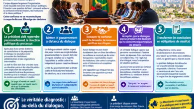 Dialogue national en Mauritanie : 5 décisions clés pour sortir de l'impasse 2 Photo de Dialogue national en Mauritanie : 5 décisions clés pour sortir de l’impasse